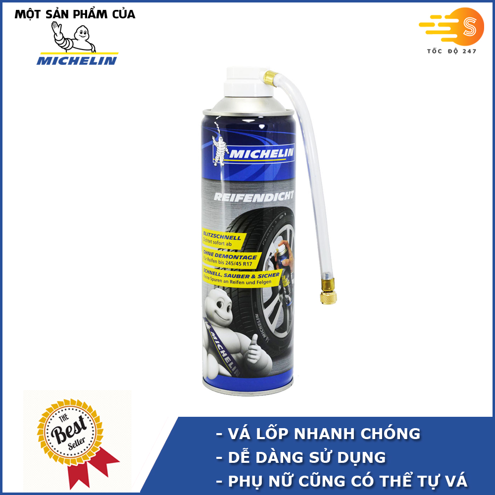 Chai Vá Lốp Xe Khẩn Cấp Michelin 92423 (500ml)