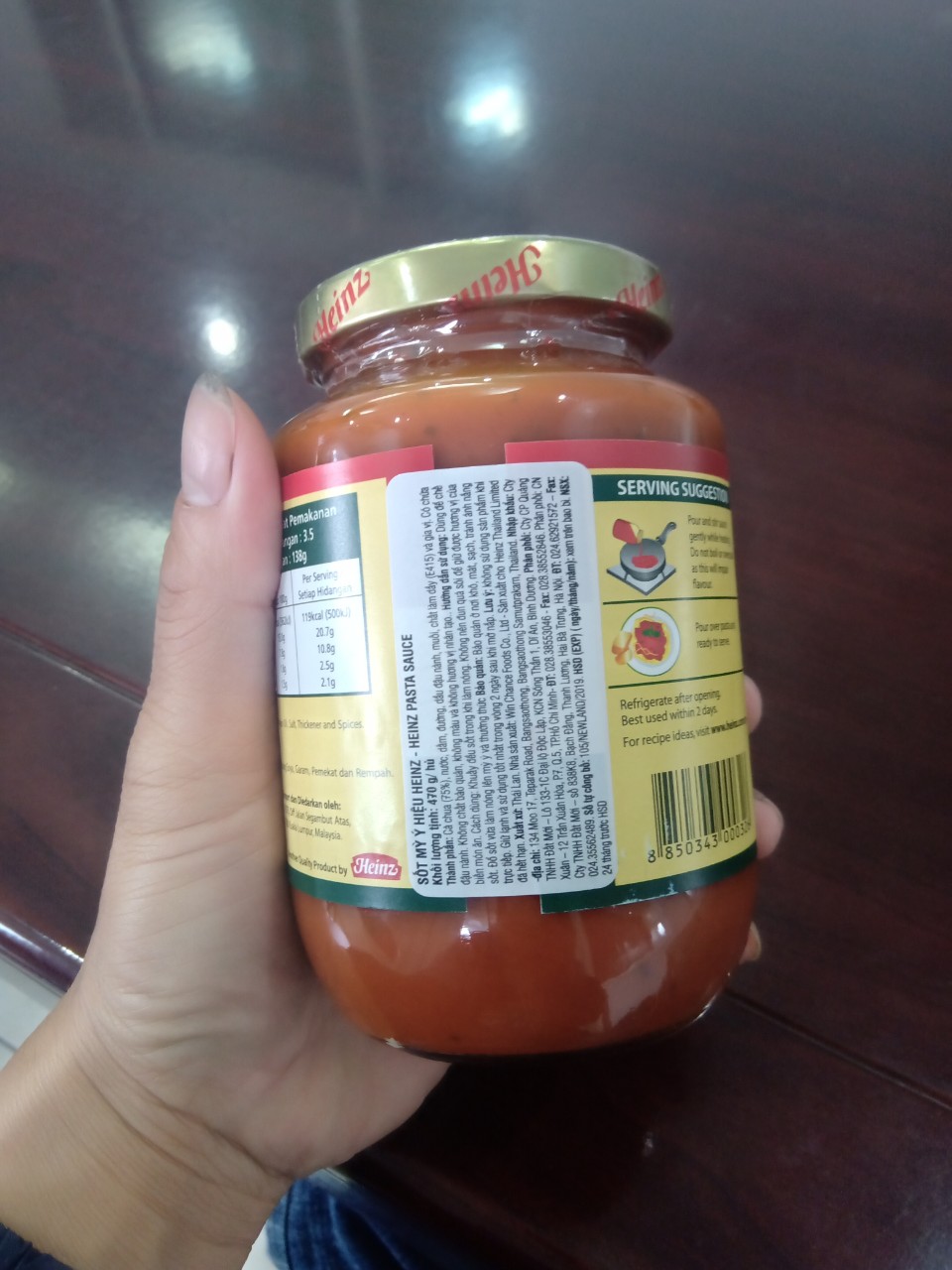 Sốt mỳ ý hiệu Heinz 470g –pasta sauce