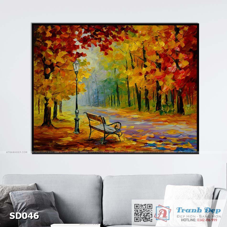 Tranh canvas sơn dầu trường phái ấn tượng (palette knife) - SD046