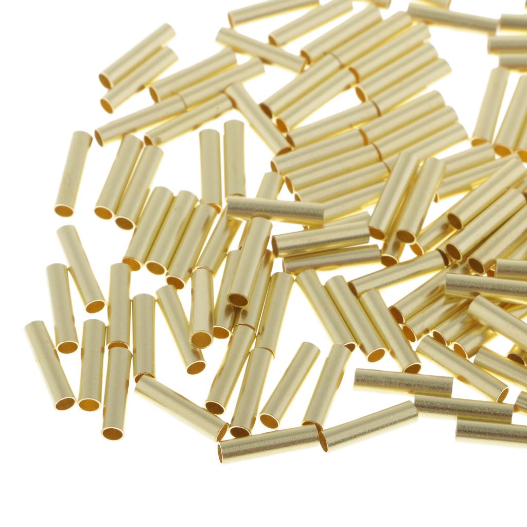 200pcs Single Barrel Crimping Sleeves Copper Tube Inside Diameter 1.0mm