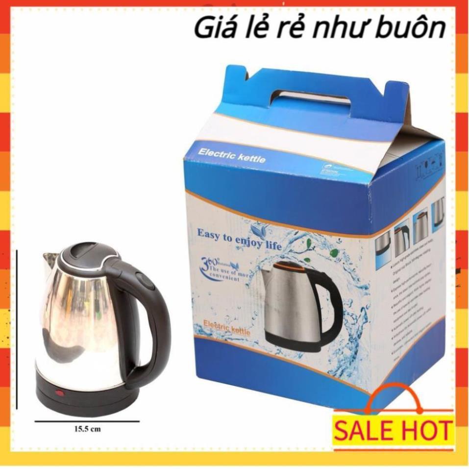 Ấm Siêu Tốc Chất Liệu Inox Dung Tích 1.8L Electric Kettle - Loại Tốt