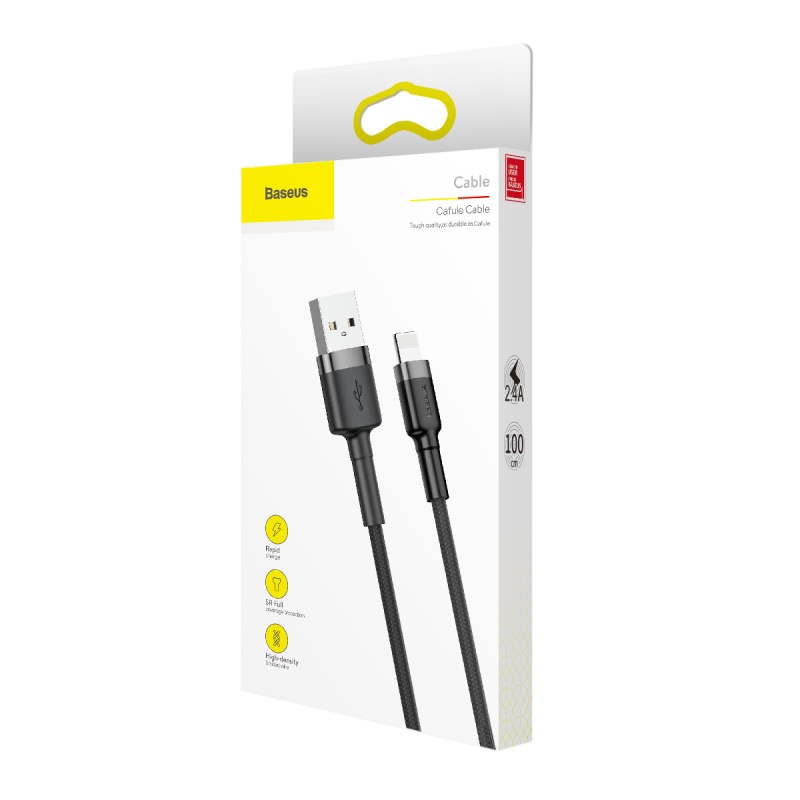 Cáp sạc iPhone Baseus cafule Cable USB For lightning bện dù siêu chắc - Hàng chính hãng