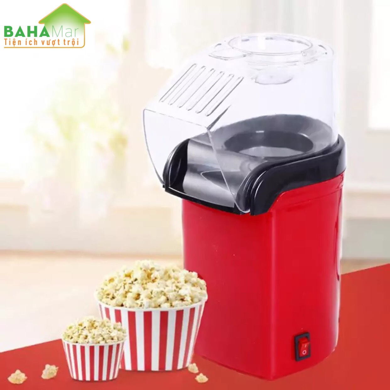 MÁY LÀM BẮP RANG BƠ POPPER TỰ ĐỘNG TẠI GIA ĐÌNH "BAHAMAR" tiện dụng và đảm bảo vệ sinh an toàn phù hợp dùng tại gia đình