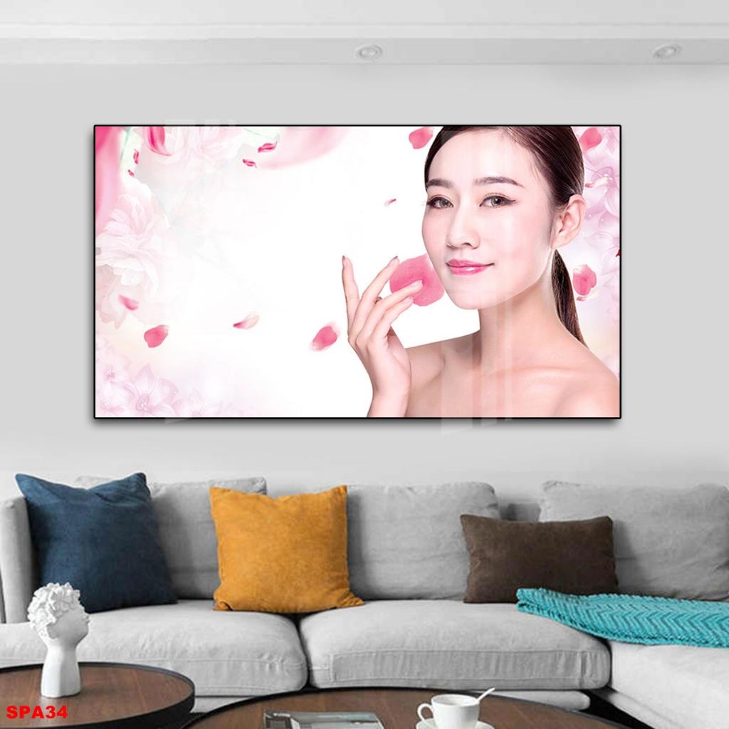 Tranh Tráng Gường 3D Trang trí nội thất SPA, Thẩm mỹ viện, Chăm sóc da TCD05