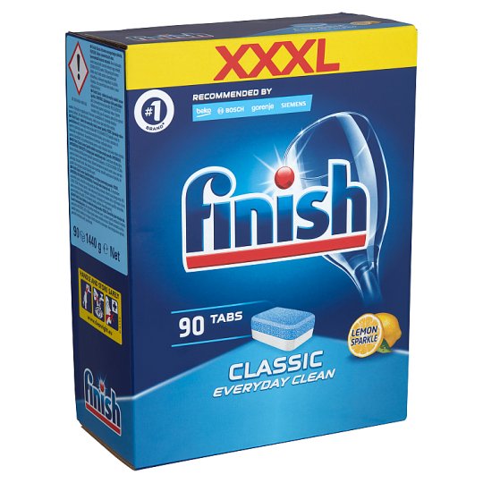 Combo Viên rửa bát Finish 90v +  Bóng Finish 750ml + Muối rửa chén finish 1,5kg