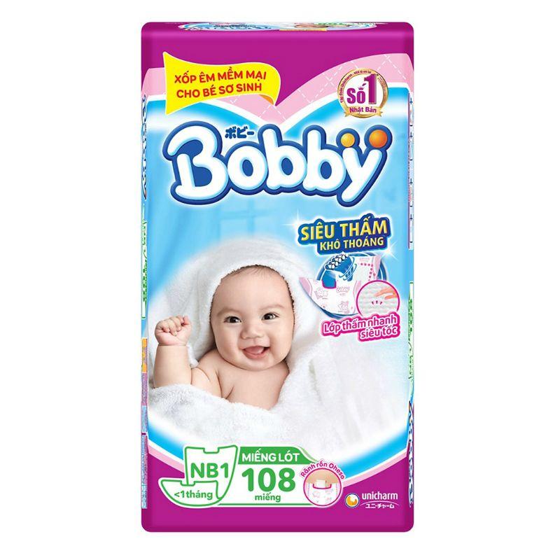 Miếng Lót Bobby Newborn 1Gói 108 Miếng Dưới 1 tháng tuổi-8934755030765