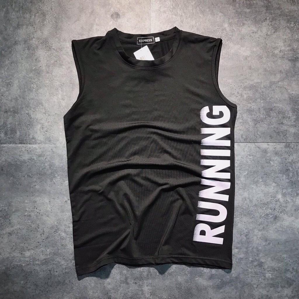 Áo sát nách nam Tanktop thể thao thun lạnh RUNNING