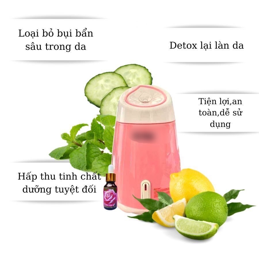 Dụng cụ làm đẹp -Máy xông hơi hoa quả  cho cảm giác thư giãn sương mù Nano thấm sâu vào da, ,giữ ẩm 2 trong 1.