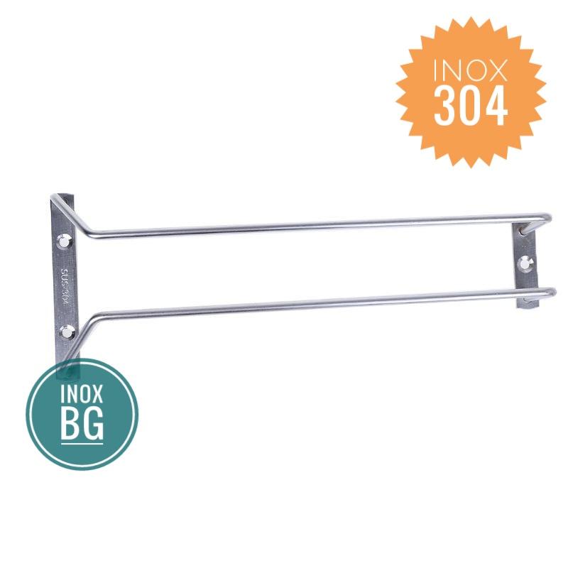 Giá treo ly, gài ly sâu 55cm chất liệu inox 304 bền bỉ với thời gian