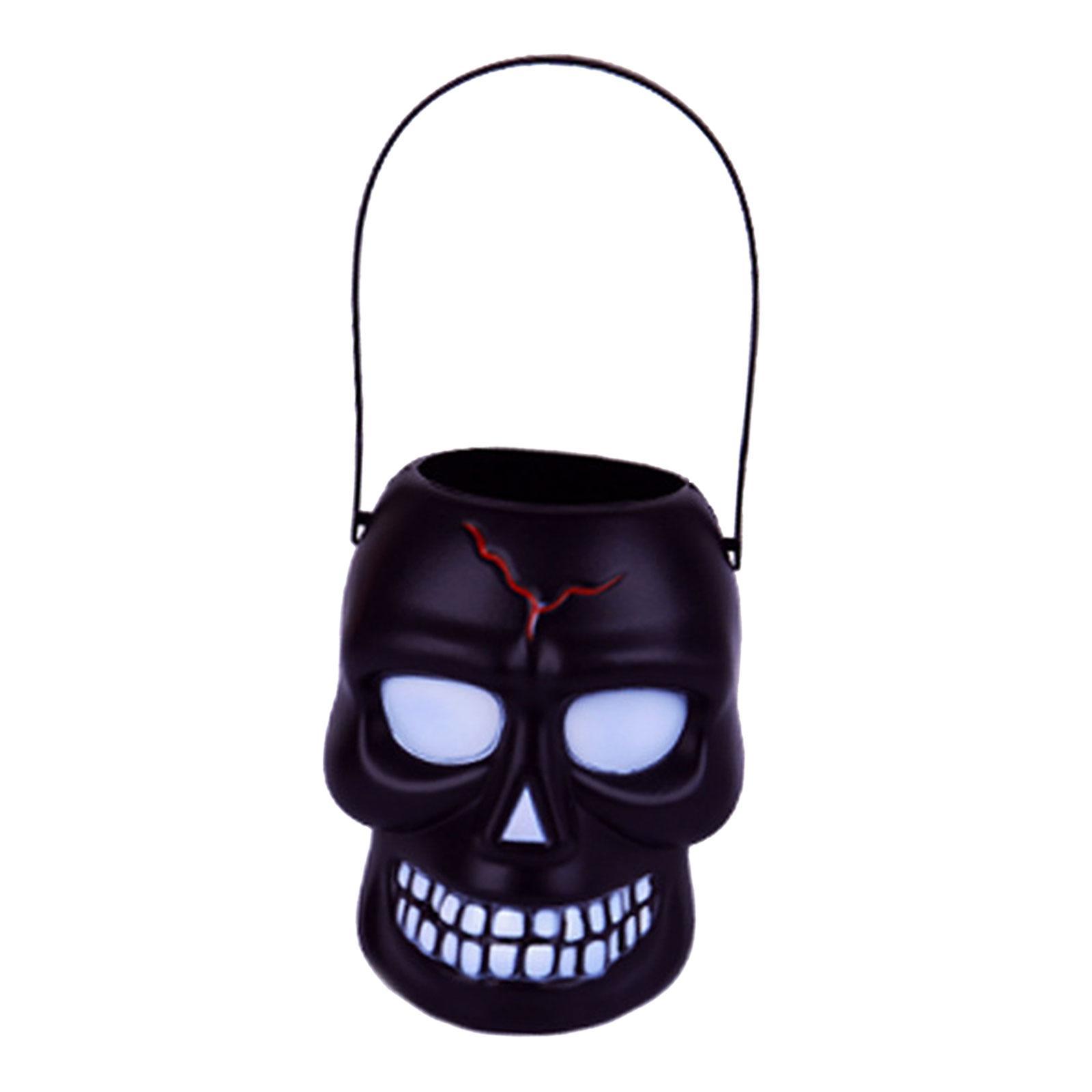 Halloween Candy Bucket, Candy Holder Kids Gift Box, Candy Barrel with Handle, Trick or Treat Bucket, Halloween Party Favors Decoration Supplies