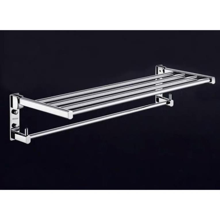 Kệ cheo khăn nhà tắm hợp kim nhôm trống bám bụi bẩn cao cấp