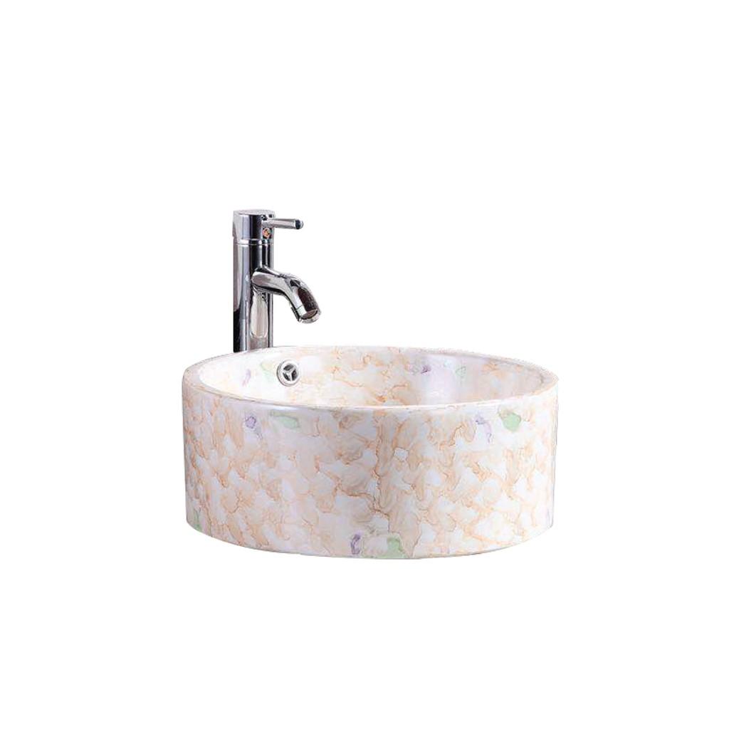 Lavabo đặt bàn Giả đá tròn thương hiệu gama