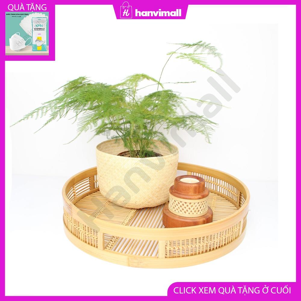 Khay trà chất liệu từ tre