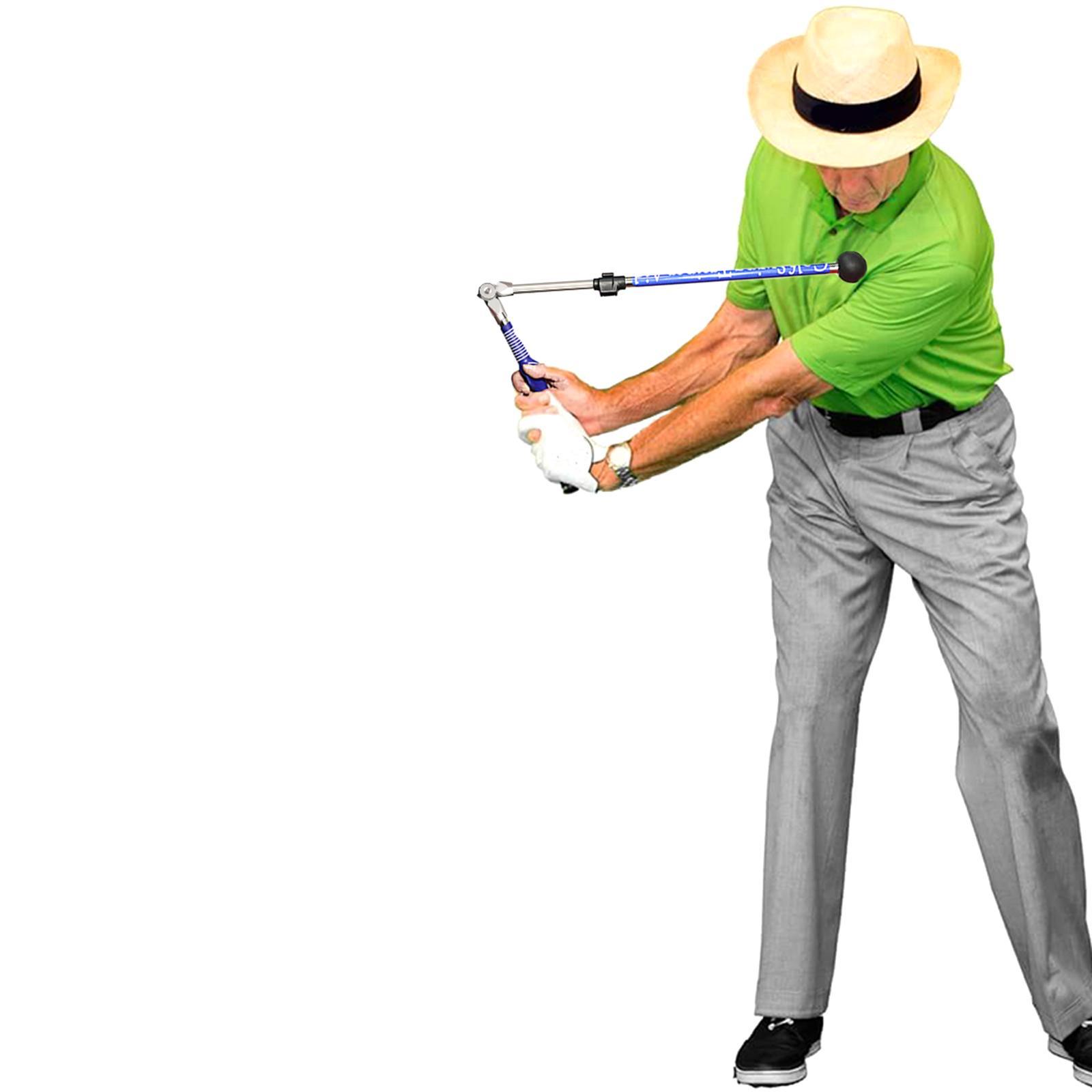 Warm up Stick Adjustable Practice Golf Swing Trainer Aid for Improved Tempo