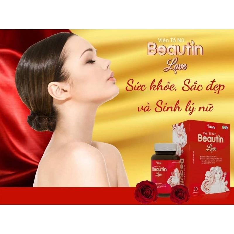 Viên uống đẹp da và điều hòa nội tiết tố nữ BEAUTIN LOVE - Hộp 30 viên