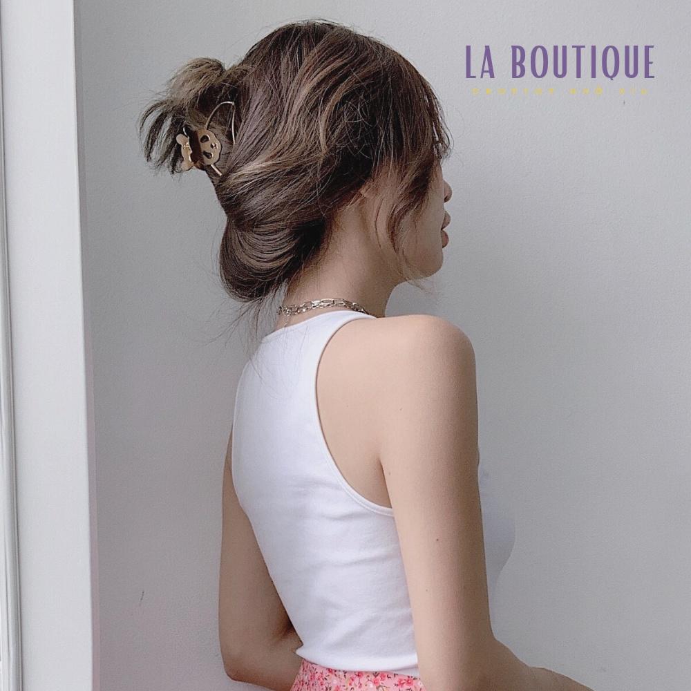 Áo croptop 3 lỗ nữ sát nách ôm body thun borip 4 chiều mới La Boutique