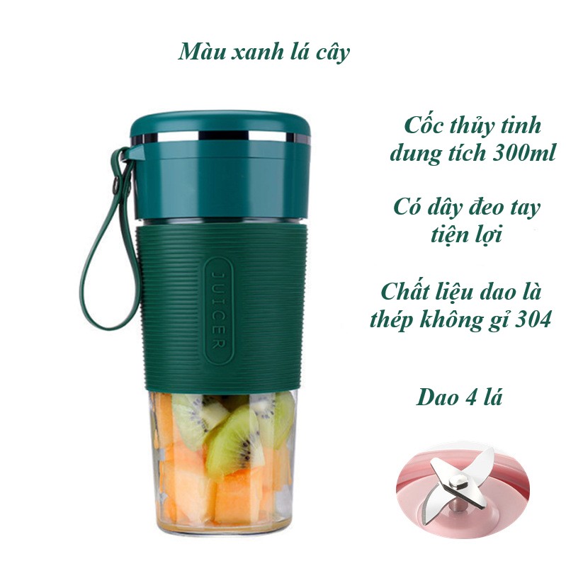 Máy Xay Mini Mẫu Mới Dung Tích 300ml, 2 loại lưỡi dao siêu bền