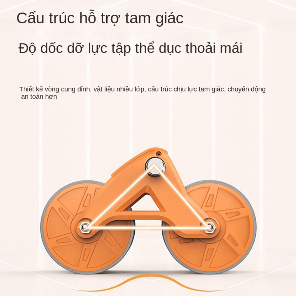 Con lăn trợ lực, con lăn tập bụng tại nhà thế hệ mới 2 bánh thiết kế mới có chỗ để tay tiện dụng, chất liệu cao cấp