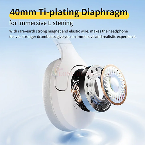 Tai nghe chụp tai Bluetooth QCY H3 Lite BH24H3C - Hàng chính hãng