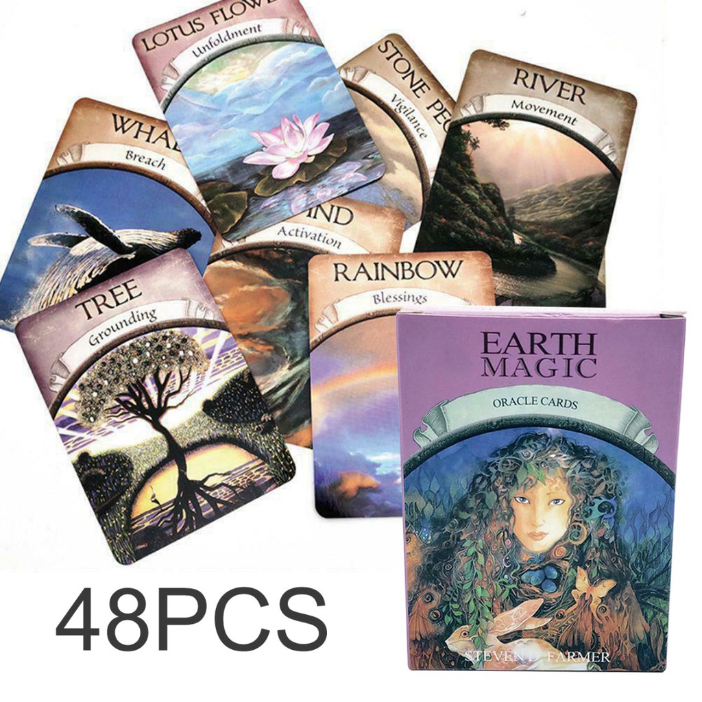 Bộ bài Bói Tarot Earth Magic Oracle Cards Cao Cấp