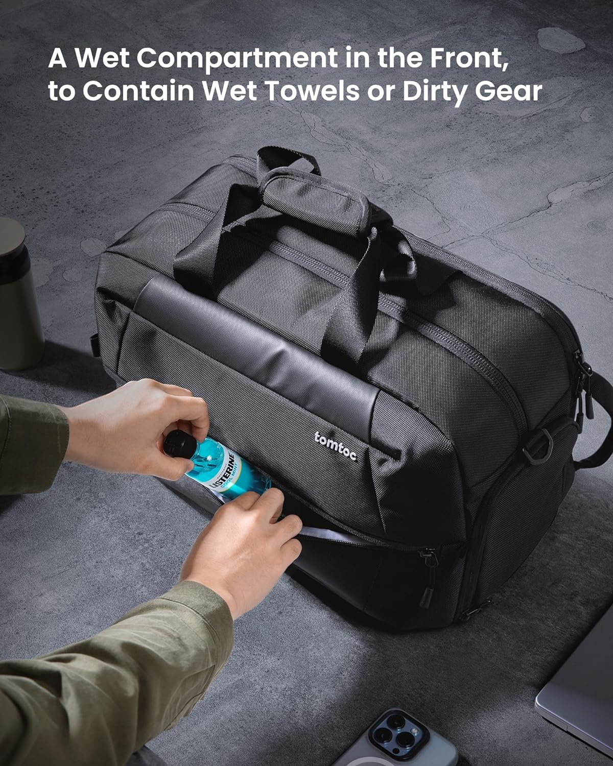 Túi Xách Tomtoc Navigator - T31 Travel Duffel Black T31M1D1