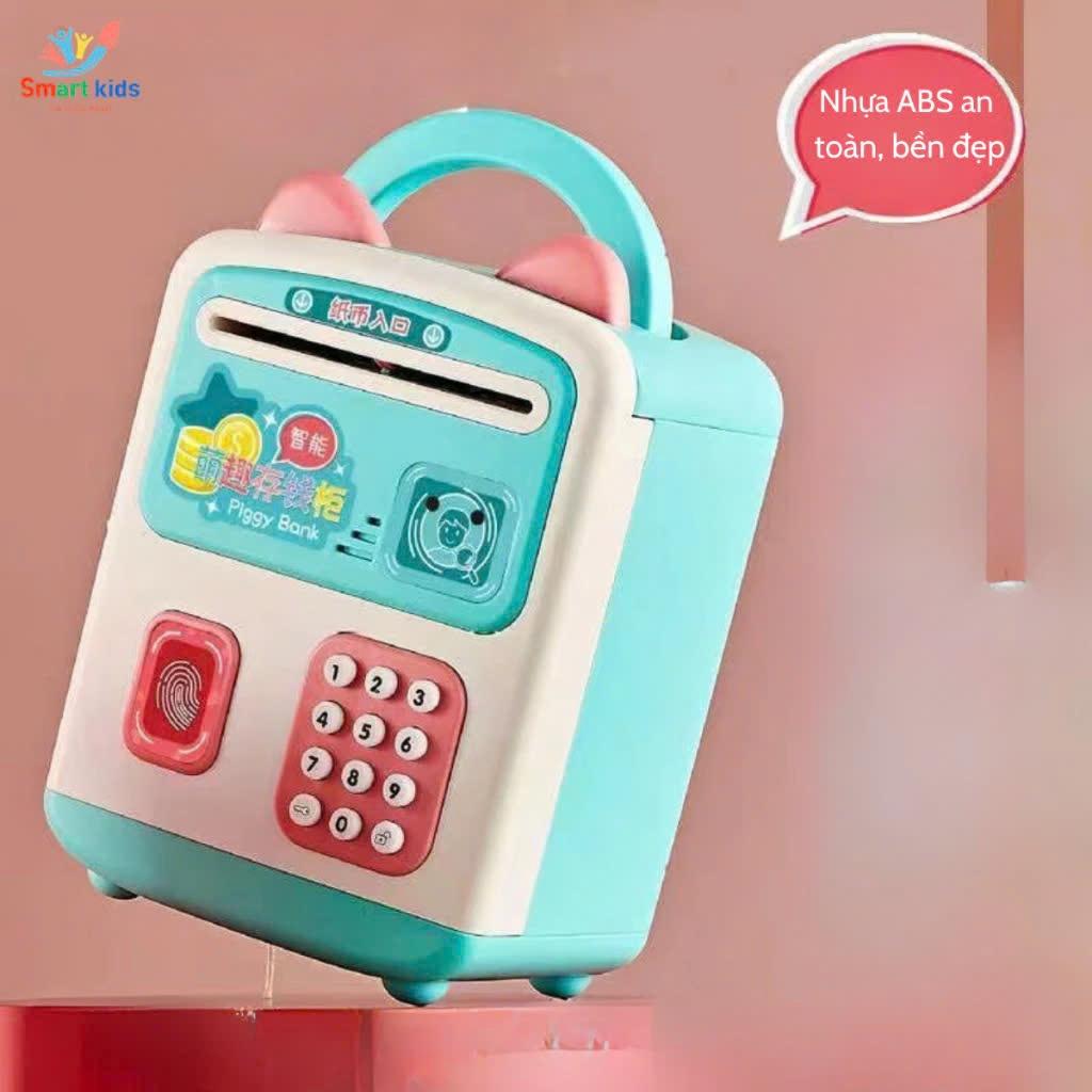 Két Sắt Mini Kuromi, Melody, Mario Có Vân Tay Thông Minh, Két Sắt Đựng Lì Xì Cho Bé