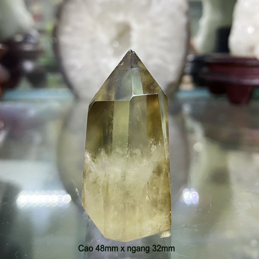 Trụ đá thạch anh khói (Smoky Quartz) phong thuỷ thiên nhiên