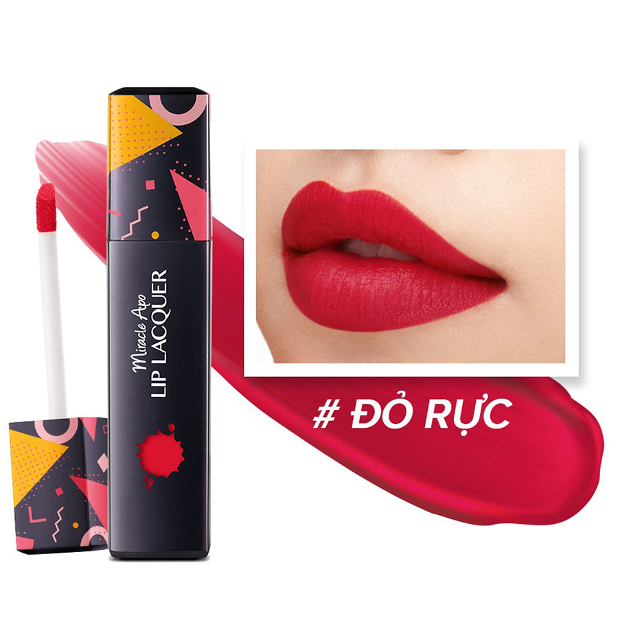 Son kem lì siêu mịn Miracle Apo Lip Lacquer Matte 3ml