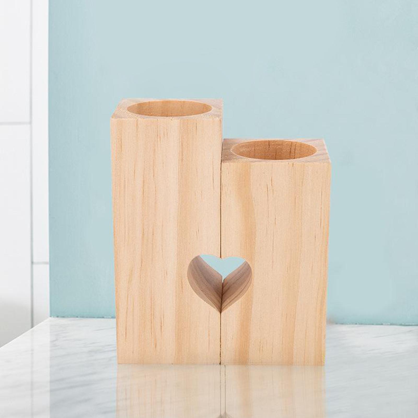 Farmhouse Decor Wooden Tealight Candle Holder Christmas Candle Holder Rustic Christmas Decor, for Party Home Wedding