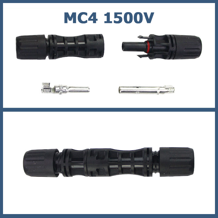 Combo 10c Jack kết nối MC4 1500V cút nối chuyên dụng cho cáp pin năng lượng
