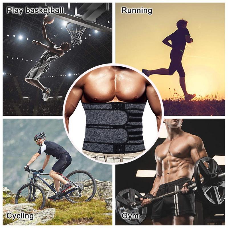 Tập Gym Thể Thao Nam Eo Huấn Luyện Nịt Thể Dục Tông Đơ Cắt Đai Giảm Béo Tập Toàn Thân Giảm Cân Xông Hơi Mồ Hôi Bụng Tập Luyện Béo