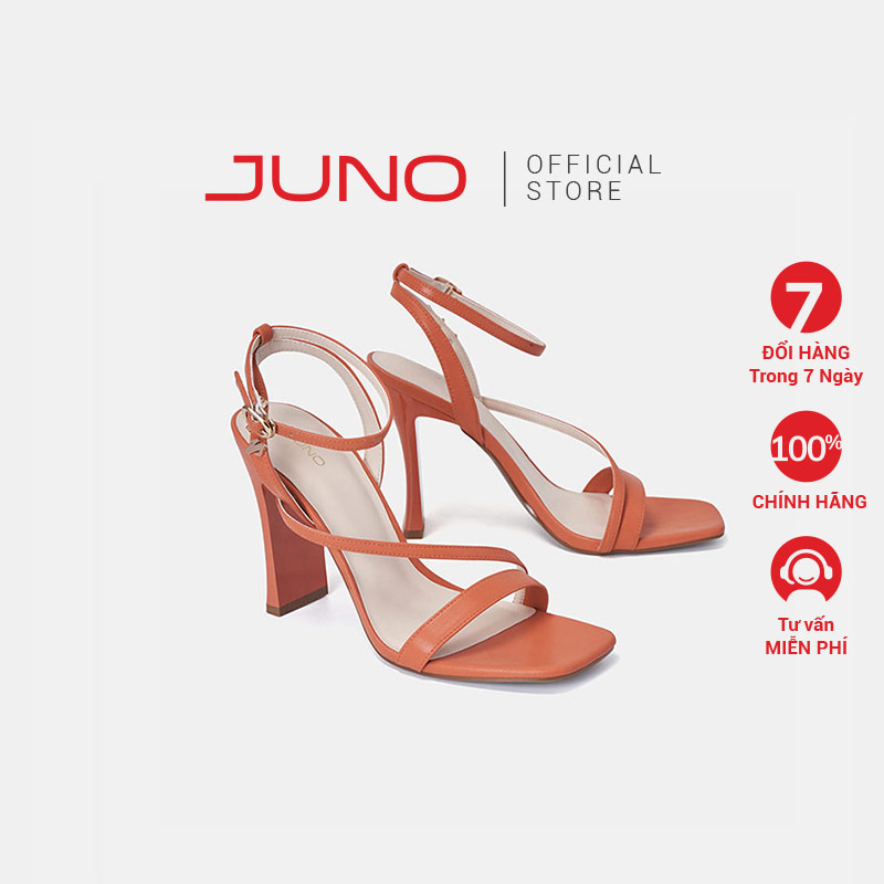 Giày Sandal Nữ 11cm Thời Trang JUNO Phối Khoá Trang Trí SD11015