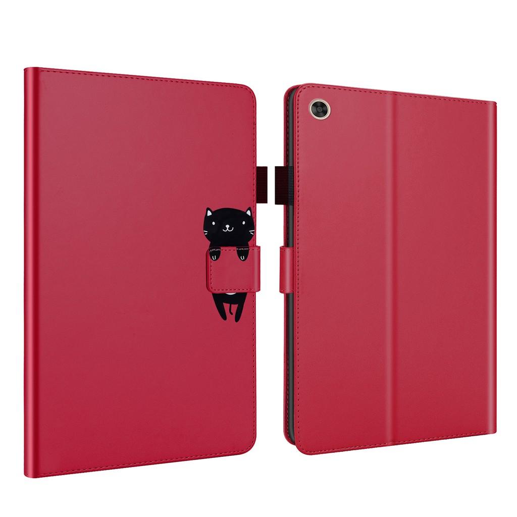 Bao Da Máy Tính Bảng Nắp Lật Bằng Da PU Viền Silicon Mềm Mại Kiêm Ví Và Khe Thẻ Cho Lenovo Tab M8 8.0"