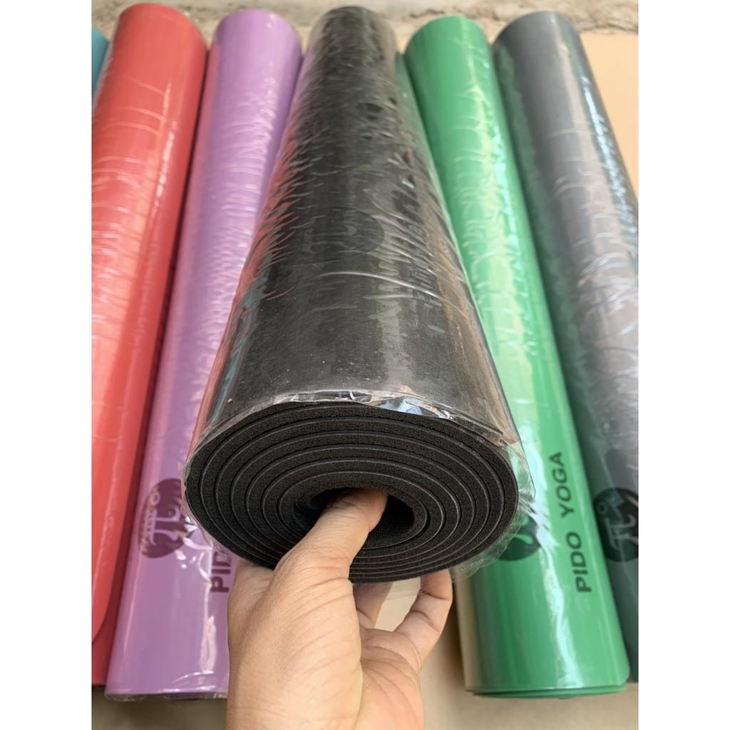 Thảm tập Yoga PIDO định tuyến PU cao cấp 5mm chống trơn trượt tốt(kèm túi và dây)