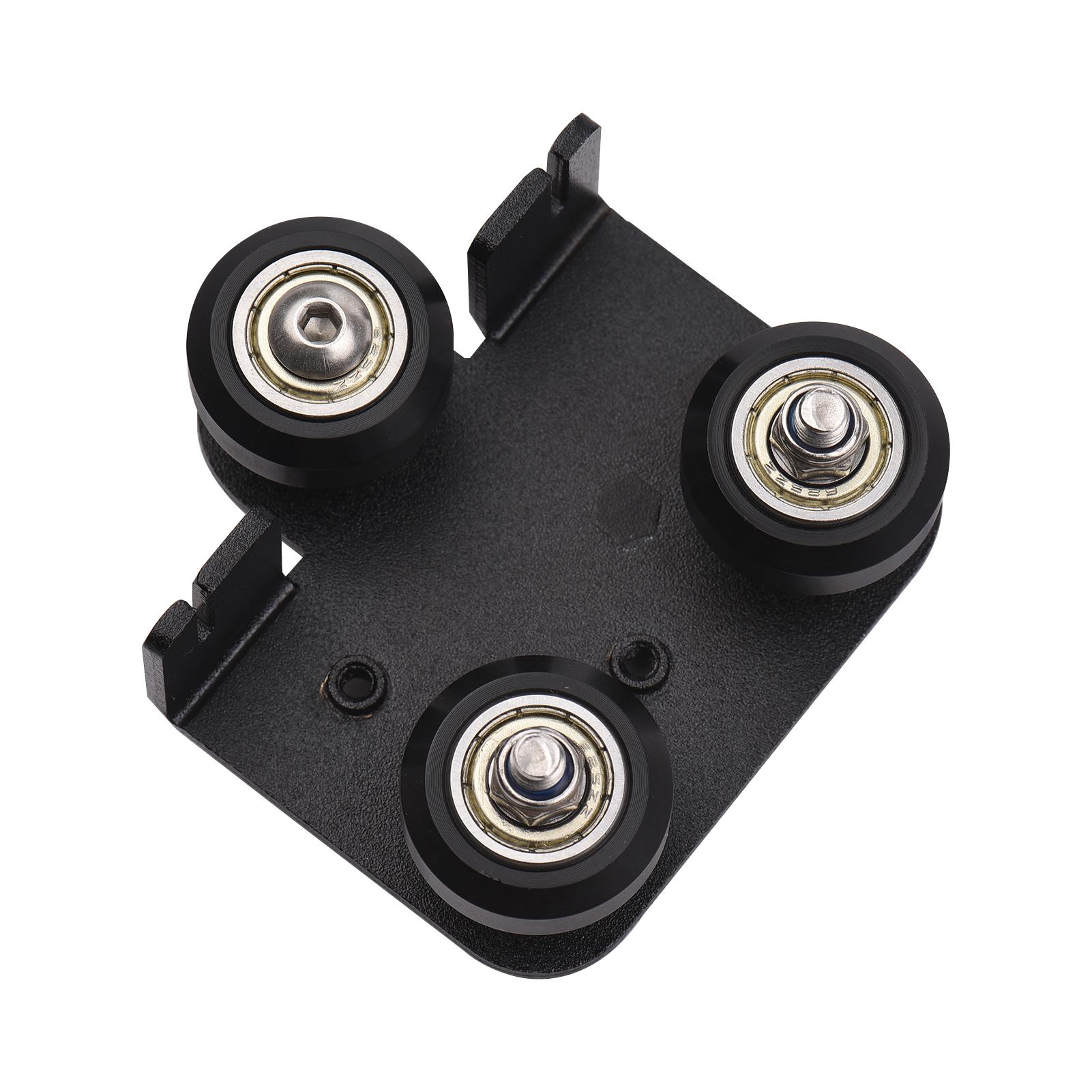 3D Extruder Back Support Plate with Pulley 3D Printer Parts Accessory Extruding Backplate for 3D Printers