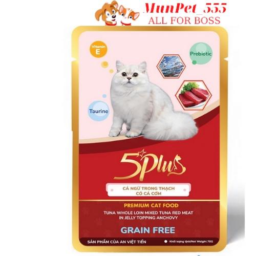 Pate 5plus gói 70g - Kích thích vị giác cho mèo các vị