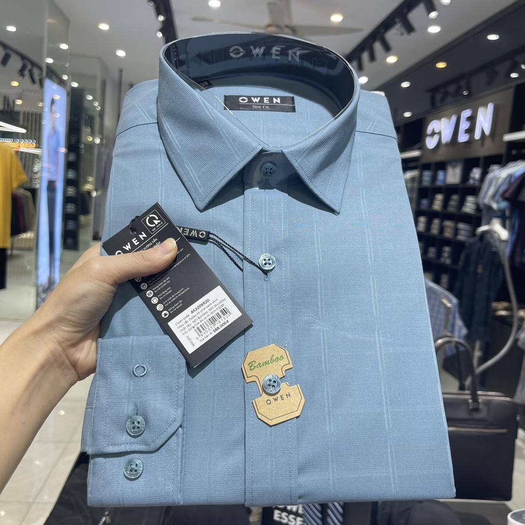 Áo Sơ mi Owen nam dài tay dáng Slimfit sợi Sồi mềm mịn mát Mã AS220952D
