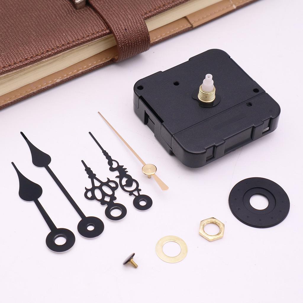 2x 1 Set Silent DIY Small Wall Clock Movement Repair Tool with 4 Long Pointers