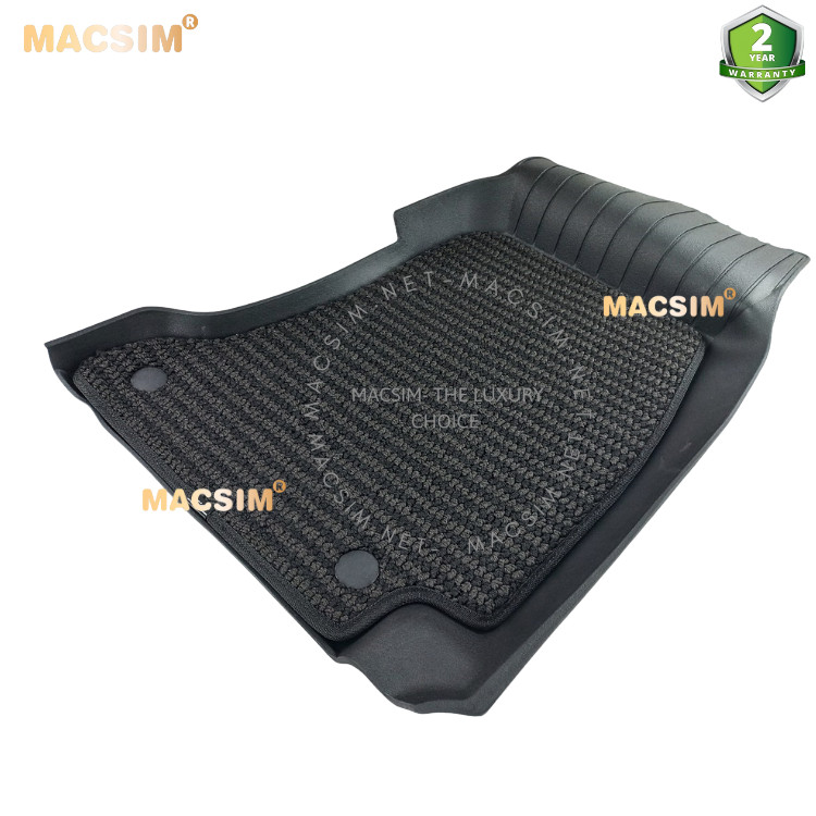 Thảm lót sàn ô tô 2 lớp cao cấp dành cho xe Mercedes Benz C new 2021+ nhãn hiệu Macsim 3w