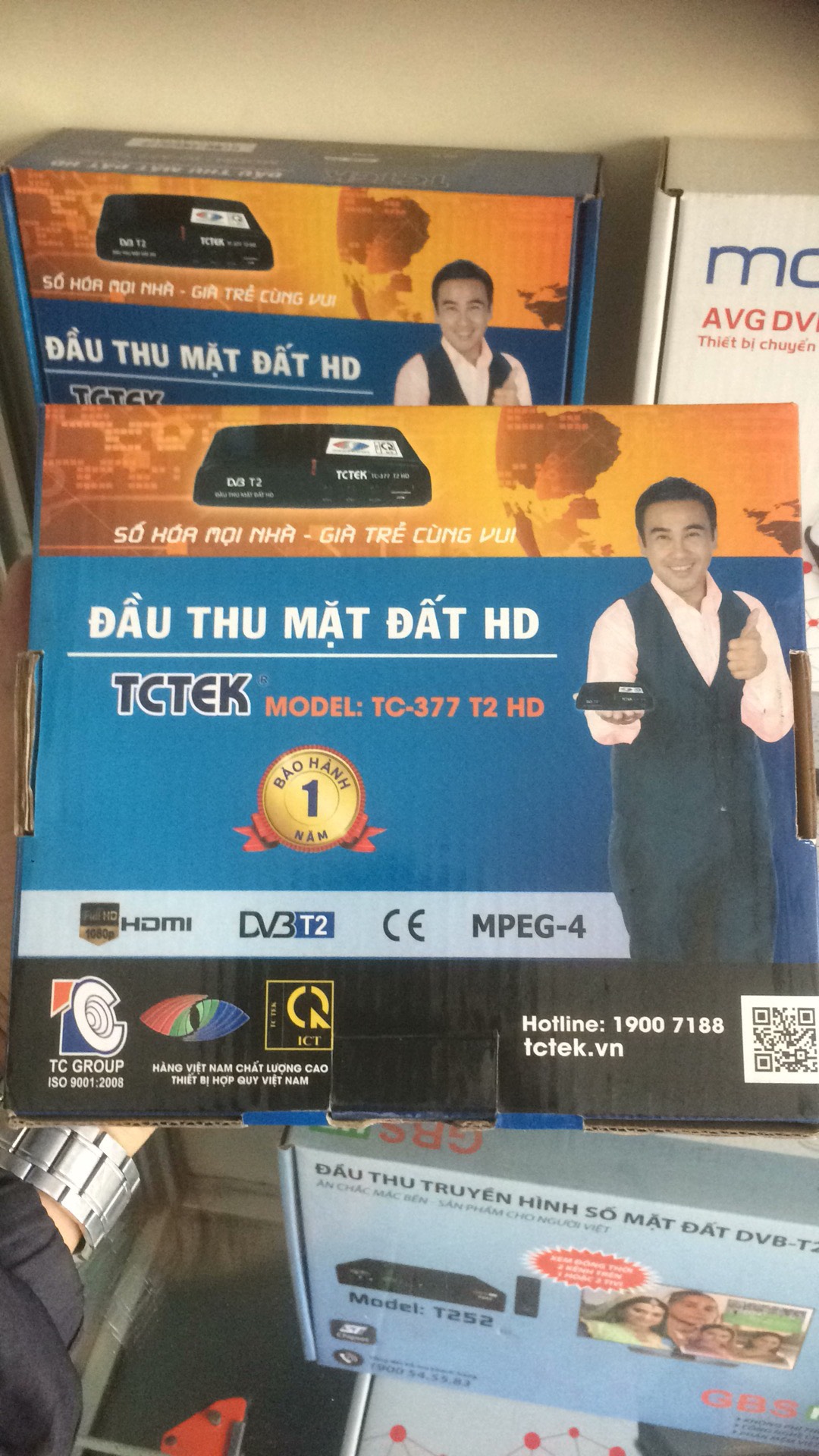 Đầu Thu Truyền Hình Mặt Đất Dvb T2 Tctek Quyền Linh ( Chính Hãng )