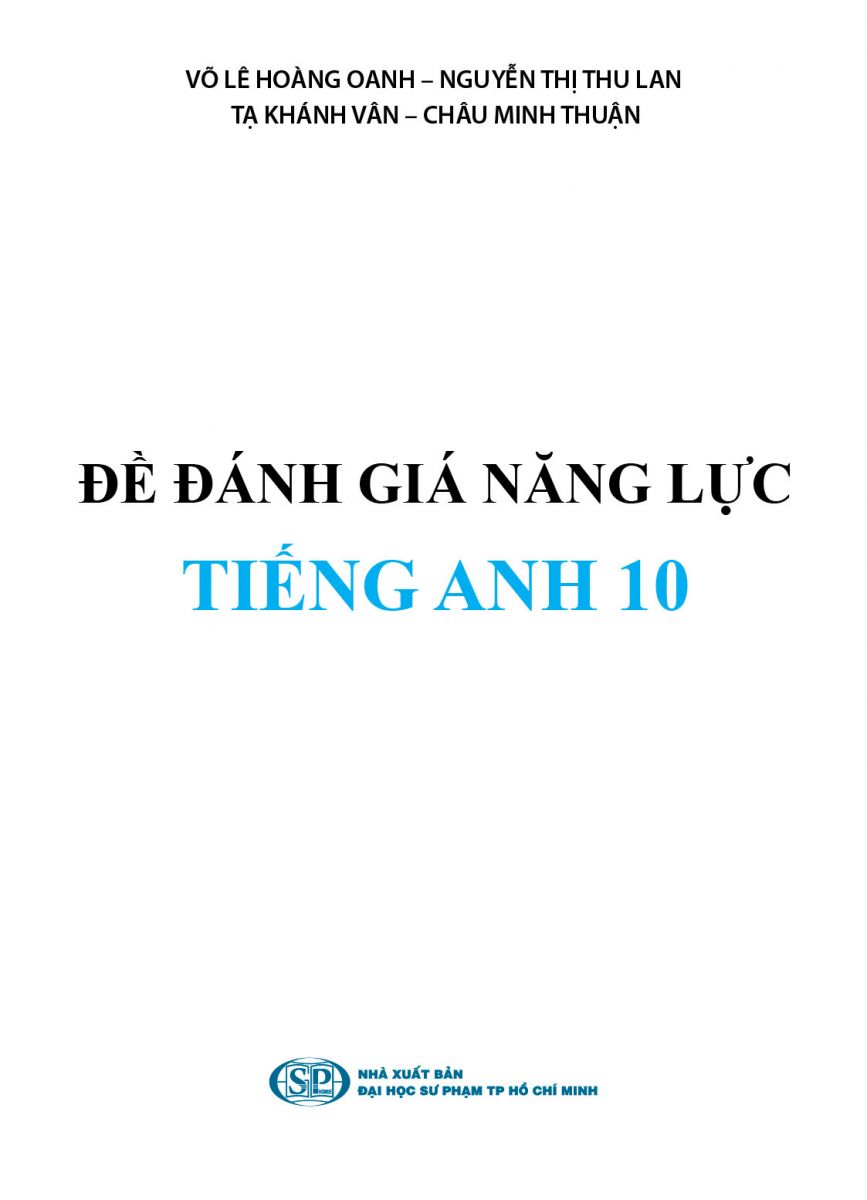 Sách - Đề đánh giá năng lực Tiếng Anh 10
