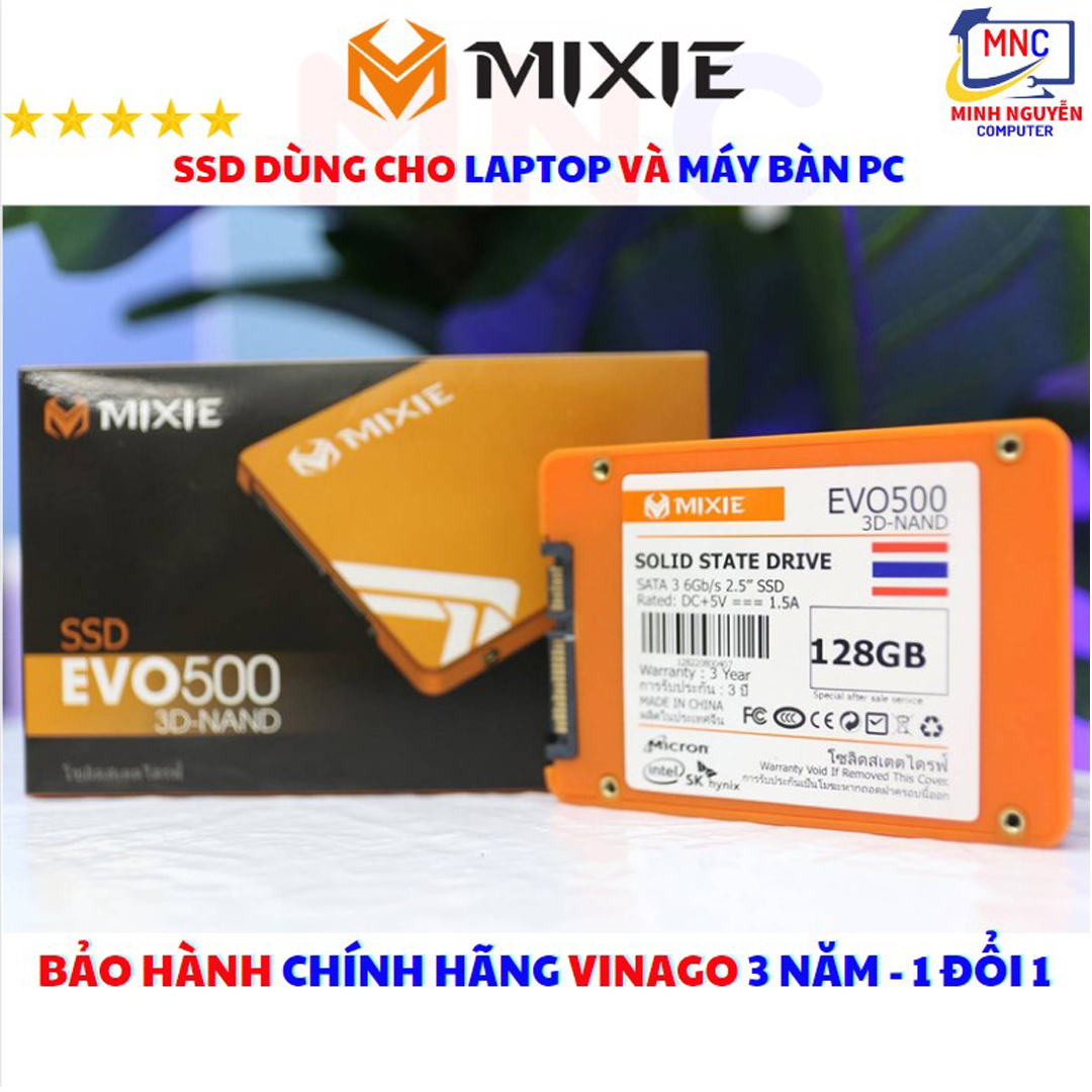 Ổ Cứng SSD 128GB MIXIE EVO500 SATA 3 - 2.5INCH - New 100% - Hàng Chính Hãng