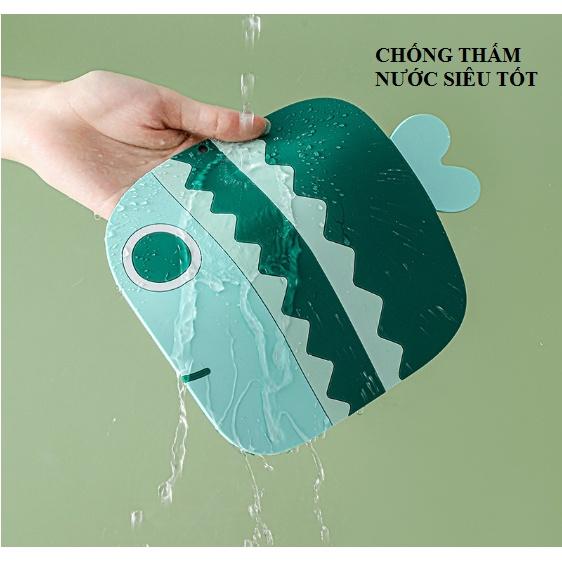 Lót nồi ly Silicon hình Cá chịu nhiệt chống trượt chống thấm dễ thương nhiều kích thước