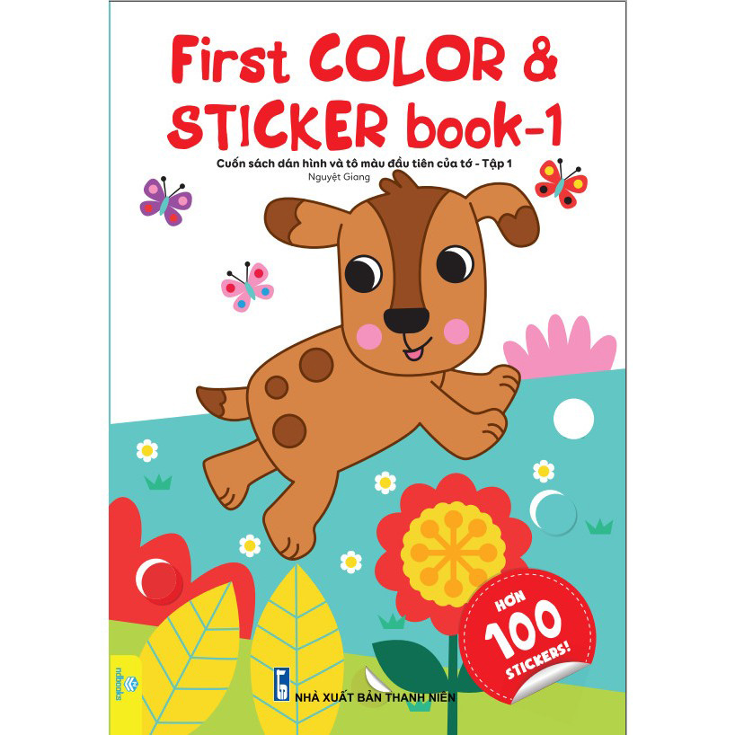 First color &amp; Sticker book