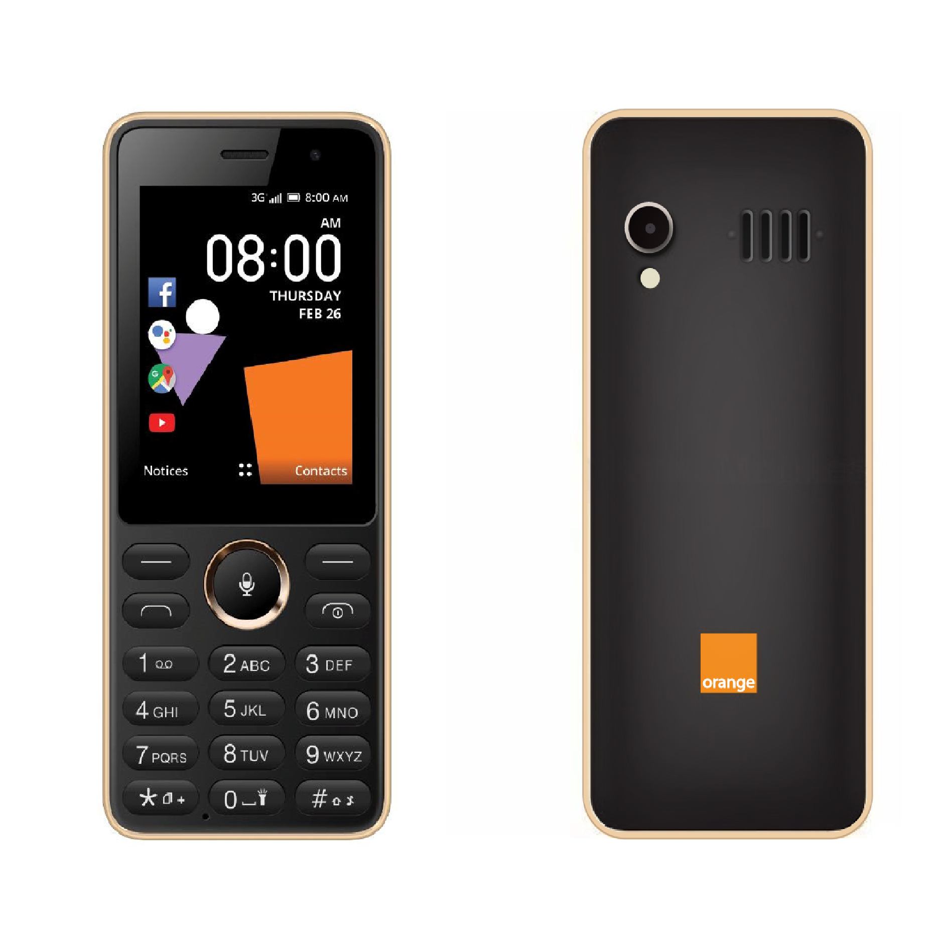 Điện thoại Orange Sanza 3G, wifi, 2 sim, phát wifi - Hàng chính hãng