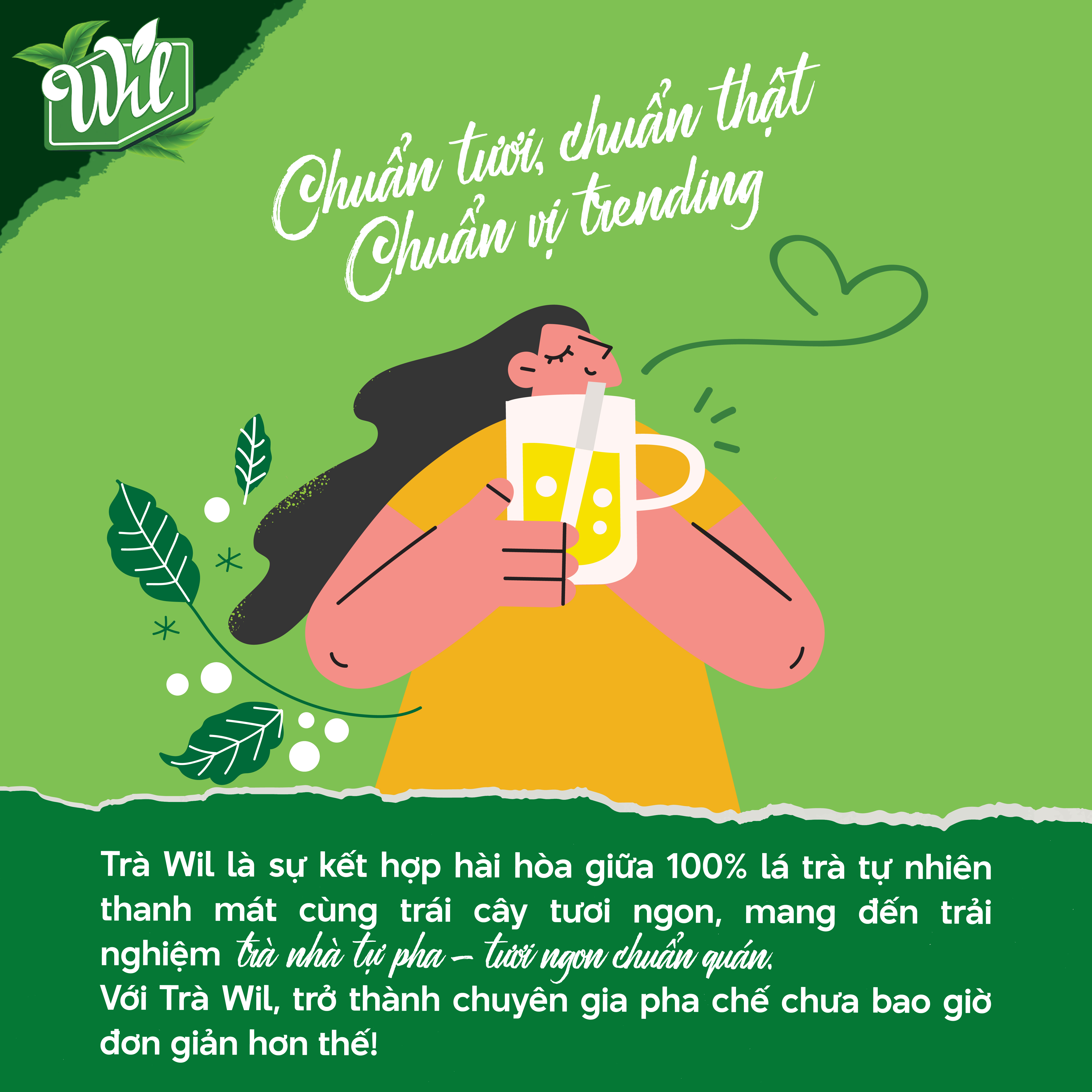 Trà kim quất mật ong Wil hòa tan trà tắc mật ong hộp 168g (12 gói x 14g)