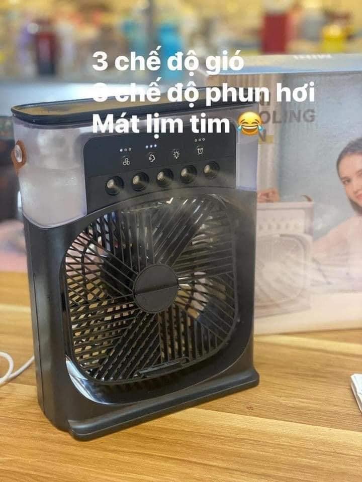 QUẠT PHUN SƯƠNG ĐỂ BÀN 5 BEC PHUN SƯƠNG SIZE LỚN - HÀNG CHÍNH HÃNG