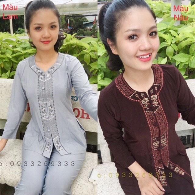 ĐỒ LAM ĐI CHÙA Mẫu Lắc Khóa Vải Thun Lạnh