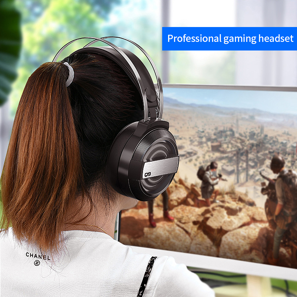 Tai nghe chơi game Q9 với Micrô giảm tiếng ồn 360 ° 7 màu