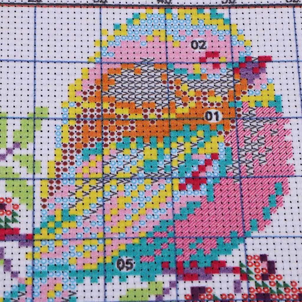 Stamped Embroidery Cross Stitch Kits Beginner Needlecrafts-Little Birds 11CT